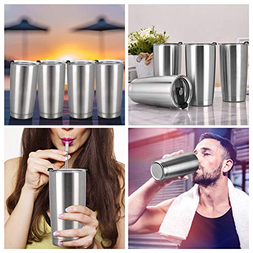 4 Pack Classic Tumbler Stainless Steel Double-Insulated Water Tumbler Cup  with Lid and Straw Vacuum …See more 4 Pack Classic Tumbler Stainless Steel