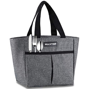 MAXTOP Lunch Bags for Women,Insulated Thermal Lunch Tote Bag,Lunch Box with Front Pocket for Office Work Picnic Shopping